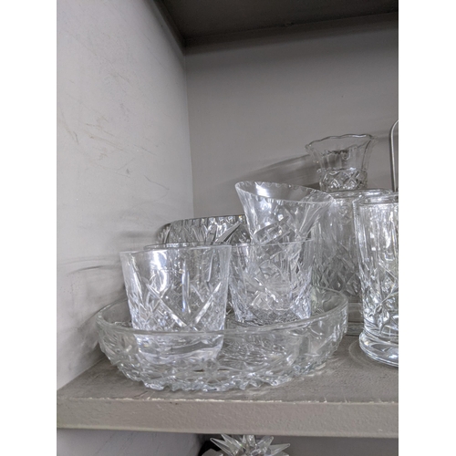 56 - Crystal cut glassware vases and bowls, jugs and other glasses 
Location: R1.1 & R2.1
If there is no ... 