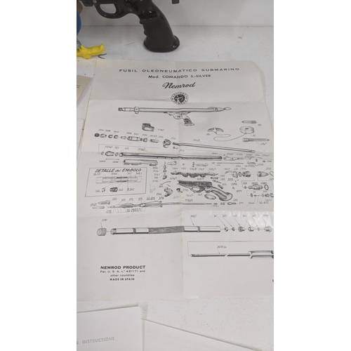 61 - A Nemrod Comando spear gun with paperwork
Location: RWF
If there is no condition report shown, pleas... 