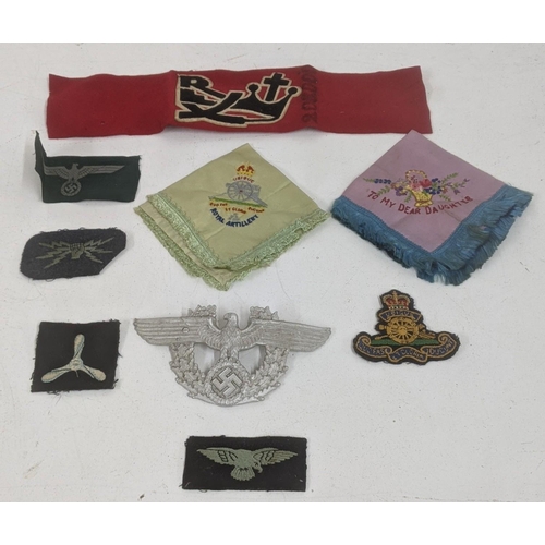 62 - A group of German and other badges related to WWII Royal Air Force RAF telecommunications and others... 