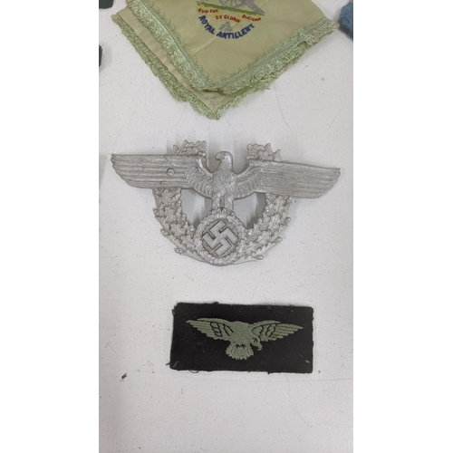 62 - A group of German and other badges related to WWII Royal Air Force RAF telecommunications and others... 