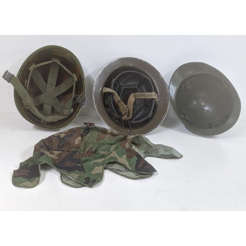 64 - Three helmets to include French, American, British examples
Location: SL
If there is no condition re... 