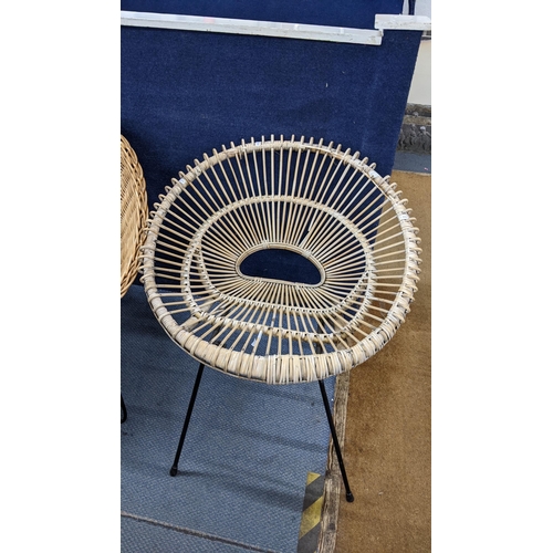 78 - A mid 20th century wicker tub chair, possibly by Franco Albini
Location: A1B
If there is no conditio... 