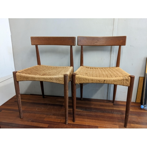 134 - A pair of mid 20th century Danish chairs by Arne Hovman-Olsen for Mogen Kold A/F
Location: A1B
If th... 