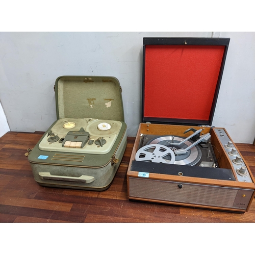 135 - An Ultra Gerrard model 2000 record player and a Grundig  TK8 reel to reel
Location: G
If there is no... 