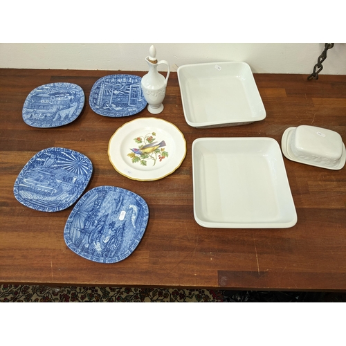 140 - Ceramics to include Julen Rorstrand Sweden limited edition plates, a Spode Arkansas Kingbird painted... 