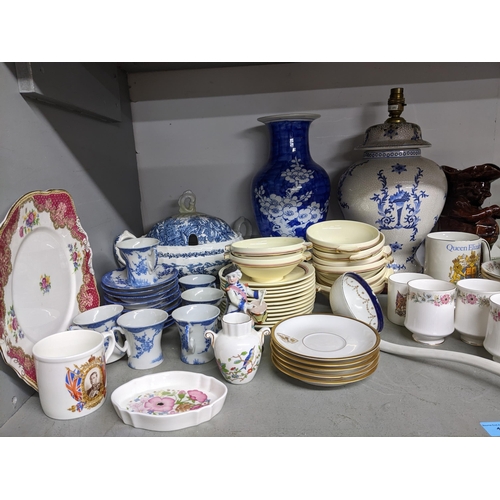 161 - A selection of Victorian and later ceramics and glassware to include a Victorian Royal Crown Derby L... 