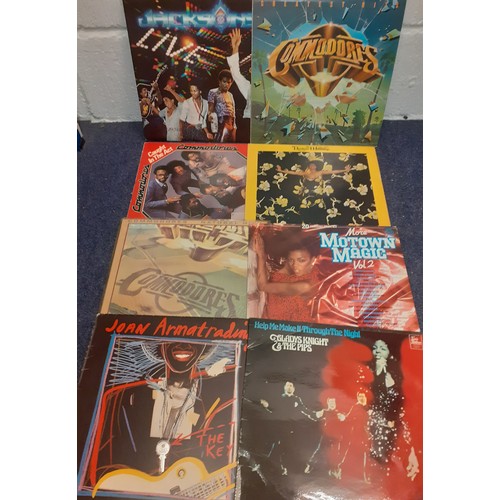 127 - A quantity of LP's, mainly Motown, to include The Jacksons, The Commodores and Joan Armatrading. Loc... 