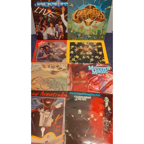 127 - A quantity of LP's, mainly Motown, to include The Jacksons, The Commodores and Joan Armatrading. Loc... 