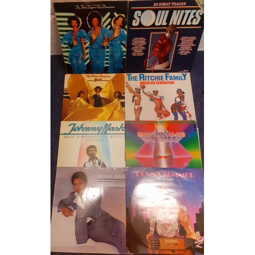 127 - A quantity of LP's, mainly Motown, to include The Jacksons, The Commodores and Joan Armatrading. Loc... 