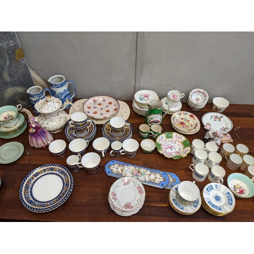 151 - 19th century and later mainly teaware to include Copeland, Masons, T Goode & Sons, Coalport and othe... 