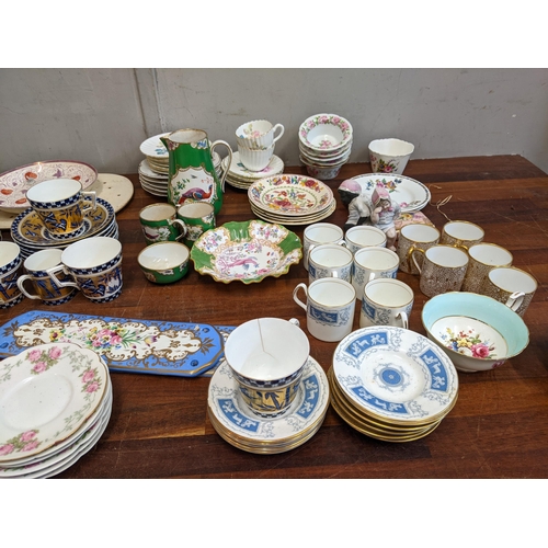 151 - 19th century and later mainly teaware to include Copeland, Masons, T Goode & Sons, Coalport and othe... 