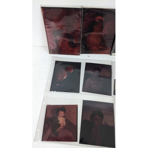 464 - Approx. 45 colour transparencies to include Barbra Streisand, Judy Garland, Humphrey Bogart, Bing Cr... 