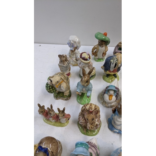 481 - A collection of Beatrix Potter porcelain figures by Frederick Warne & Co to include Goody & Timmy Ti... 