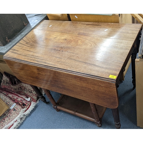 159 - An early 19th century mahogany Pembroke table on turned legs
Location: A3F
If there is no condition ... 