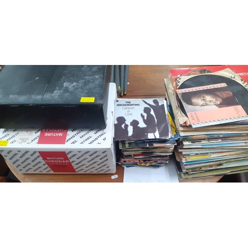 142 - A quantity of LP's, mainly 1970's to include Elvis, The Bee Gees and John Denver together with a lar... 