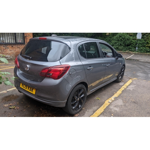 482 - A Vauxhall Corsa, 1.4 litre, petrol, Euro 6, five door, grey, Mot expires 29th November 2024, mileag... 