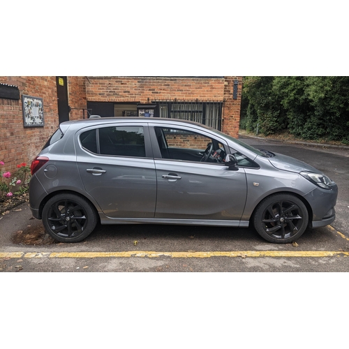 482 - A Vauxhall Corsa, 1.4 litre, petrol, Euro 6, five door, grey, Mot expires 29th November 2024, mileag... 