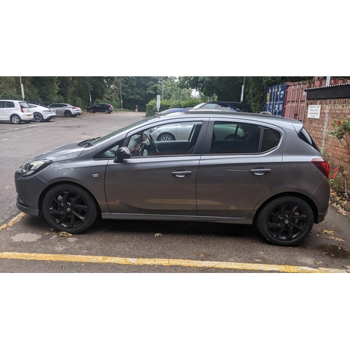 482 - A Vauxhall Corsa, 1.4 litre, petrol, Euro 6, five door, grey, Mot expires 29th November 2024, mileag... 