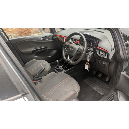 482 - A Vauxhall Corsa, 1.4 litre, petrol, Euro 6, five door, grey, Mot expires 29th November 2024, mileag... 