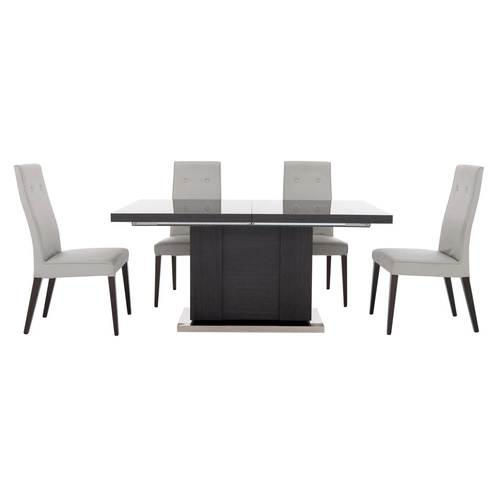 487 - An ALF 'St Moritz' extending dining table and six faux leather upholstered dining chairs
Location:A3... 