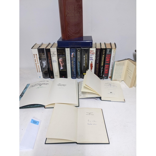 480 - Collection of 28 books on Politics, mostly memoirs and First Editions, with many signed or presented... 