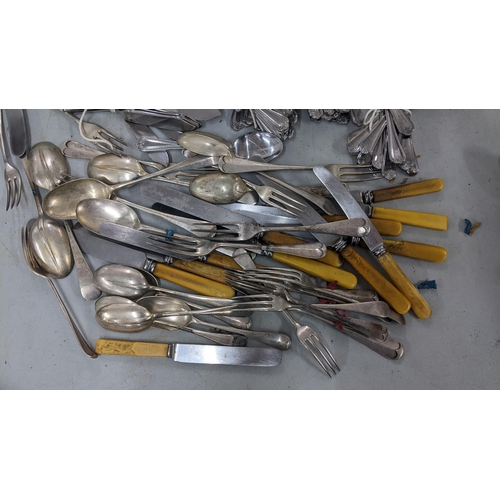 425 - A selection of silver plated cutlery, together with a set of stainless steel cutlery
Location:A1M
If... 