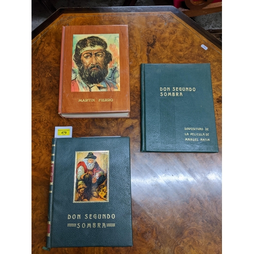 479 - Books - two classic Argentinian works - Martin Fierro by Jose Fernandez collectors edition with text... 