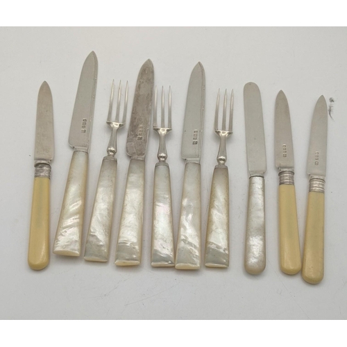 102 - Mixed silver fruit knives and forks some with mother of pearl handles
Location:A3T
If there is no co... 