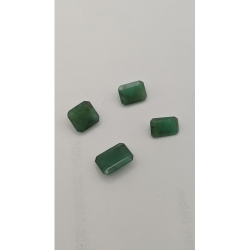 123 - Four emeralds the largest one size measuring 10mm x 7mmx 2.8mm deep
Location:CAB5
If there is no con... 