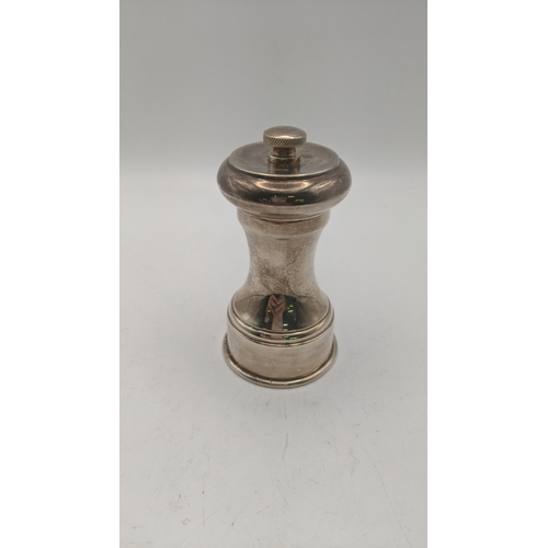 168 - A Peugeot Freres Lion silver pepper grinder, hallmarked Birmingham 1972
Location:A3T
If there is no ... 