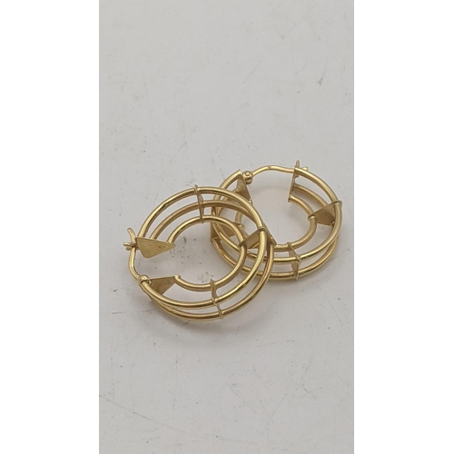 31 - A pair of 18ct gold hoop earrings, 3.5g
Location:CAB6
If there is no condition report shown, please ... 