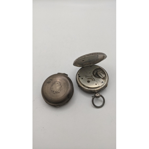 85 - Two 19th century silver pocket watches to include a full hunter and an open faced watch
Location:CAB... 