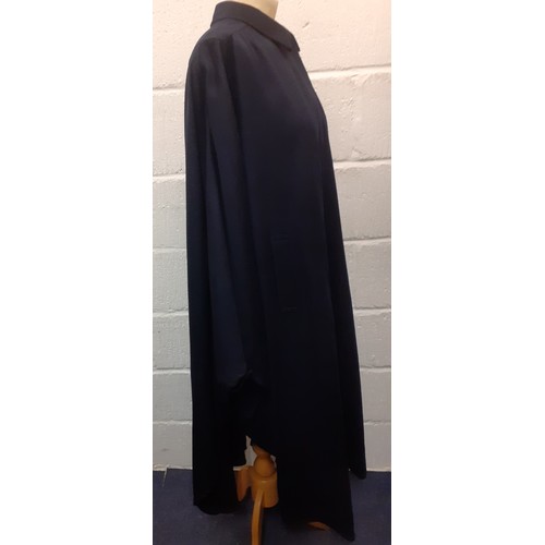 49 - An Original Alpenloden navy full length wool mix cape, as new, European size 40 having 2 side pocket... 