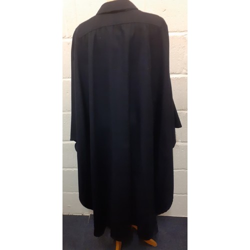 49 - An Original Alpenloden navy full length wool mix cape, as new, European size 40 having 2 side pocket... 