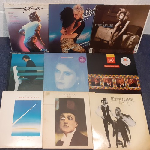 192 - A quantity of LP's and 45rpm singles, mainly 1970's-80's to include Meatloaf (cover A/F), Rod Stewar... 