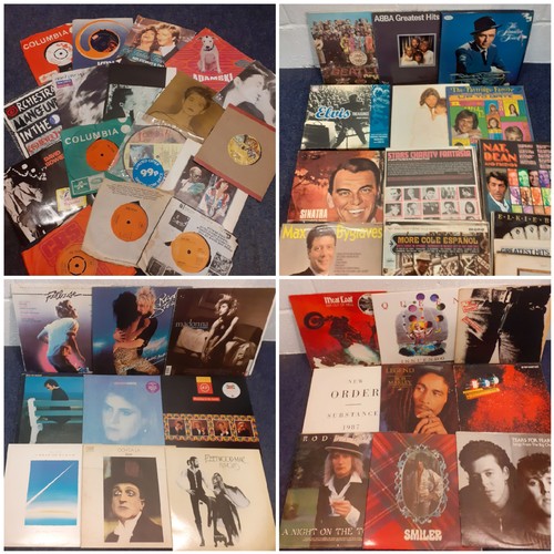 192 - A quantity of LP's and 45rpm singles, mainly 1970's-80's to include Meatloaf (cover A/F), Rod Stewar... 