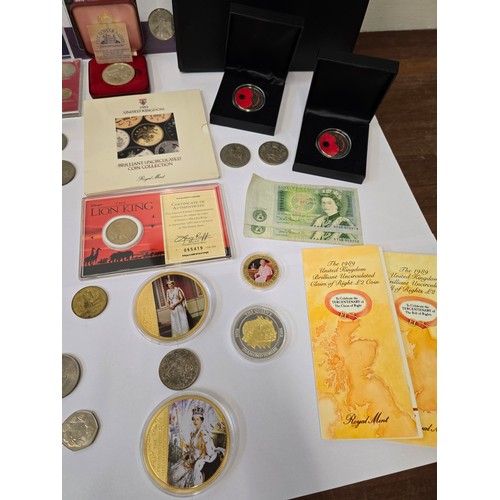 140 - A collection of British coins and banknotes to include Victorian and later silver coinage, post 1947... 