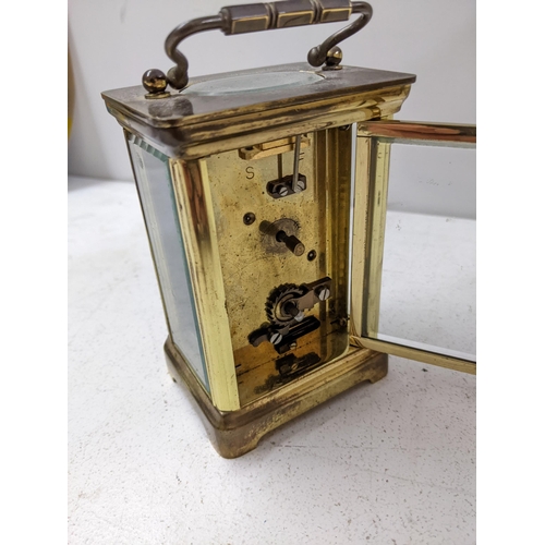 560 - A mid 20th century brass cased carriage clock
Location:7.1
If there is no condition report shown, pl... 