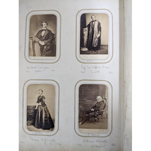 601 - A selection of seven Victorian and later photograph albums containing an extensive collection of Car... 