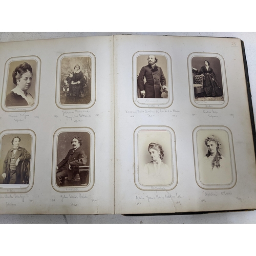 601 - A selection of seven Victorian and later photograph albums containing an extensive collection of Car... 