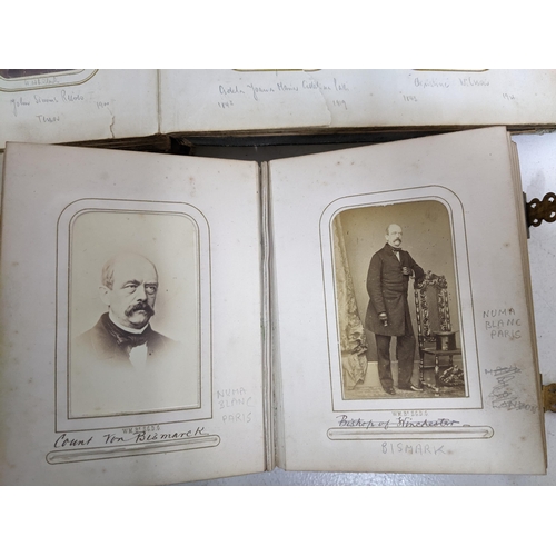 601 - A selection of seven Victorian and later photograph albums containing an extensive collection of Car... 