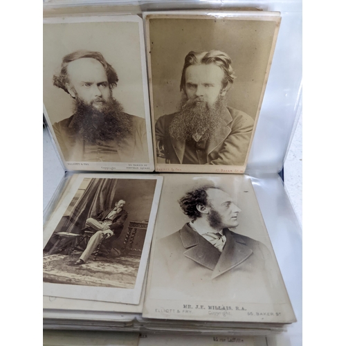 601 - A selection of seven Victorian and later photograph albums containing an extensive collection of Car... 