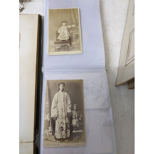 601 - A selection of seven Victorian and later photograph albums containing an extensive collection of Car... 