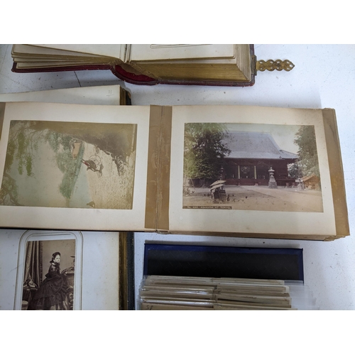 601 - A selection of seven Victorian and later photograph albums containing an extensive collection of Car... 