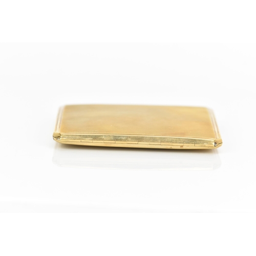 137 - A 1930s 9ct gold cigarette case, by William Neale & Son Ltd, hallmarked Birmingham 1937, of octagona... 