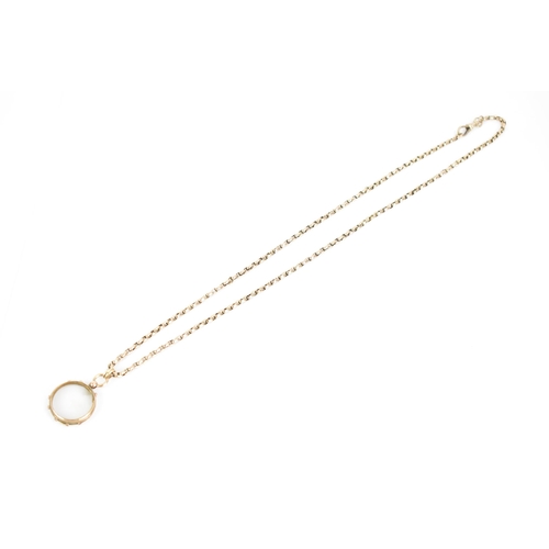 161 - A 9ct yellow gold cable chain link necklace together with a 9ct gold pendant, the chain having a dog... 