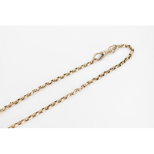 161 - A 9ct yellow gold cable chain link necklace together with a 9ct gold pendant, the chain having a dog... 