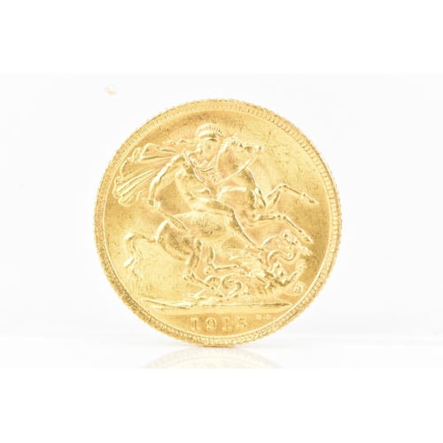 166 - United Kingdom - George V (1910-1936), 1915 Gold Sovereign, London Mint
If there is no condition rep... 