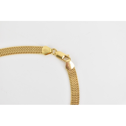 184 - An 18ct yellow gold mesh chain necklace, having a lobster clasp, stamped 750, 50.5cm, 33 grams
If th... 