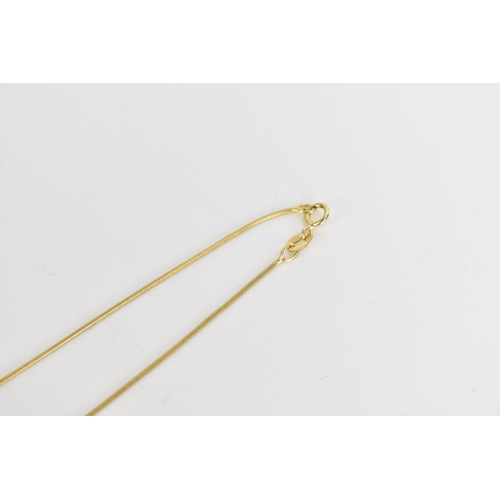 187 - A 9ct yellow gold omega chain necklace, together with a 9ct gold hammered decorated drop pendant and... 